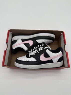 New Nike Court Vision Lo NN Shoes Women's Size 6 Black Pink Sneakers DH3158 008